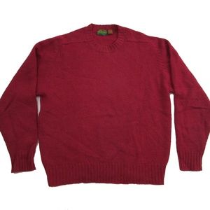 Vtg Oakton Limited Mens 100% Wool Red Crewneck